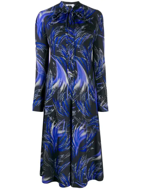 jersey fit and flare midi dress