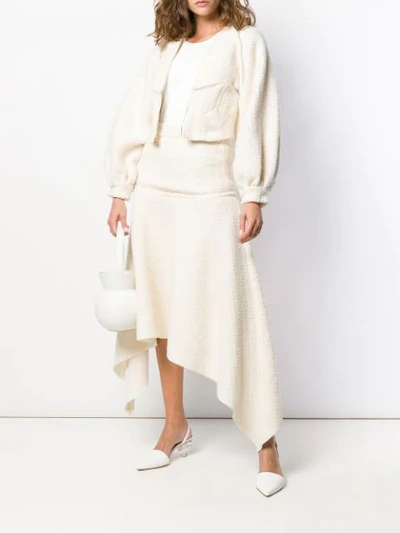 Shop Atu Body Couture Love Powder Midi Skirt In White
