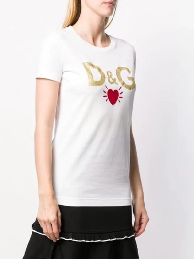 Shop Dolce & Gabbana Logo T-shirt In White