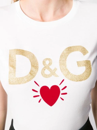 Shop Dolce & Gabbana Logo T-shirt In White