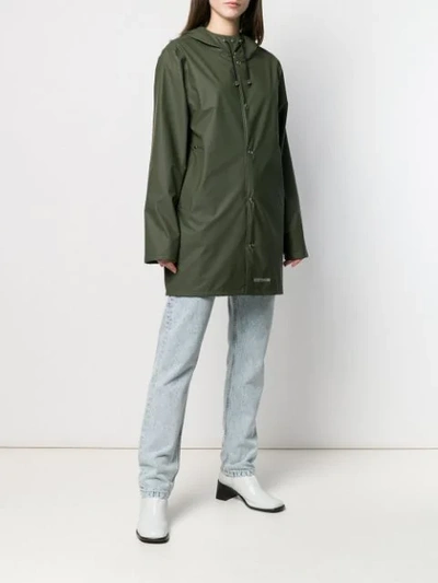 Shop Stutterheim Stockholm Raincoat In Green