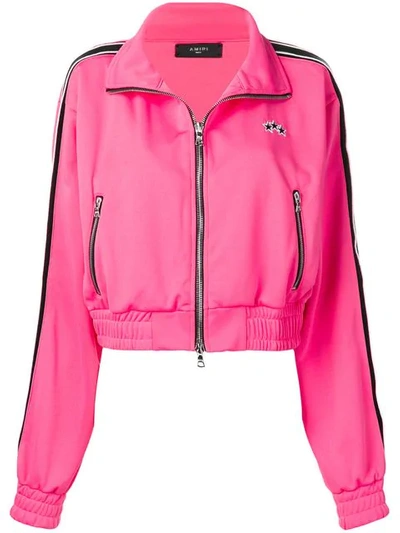 Shop Amiri Track Jacket In Pink