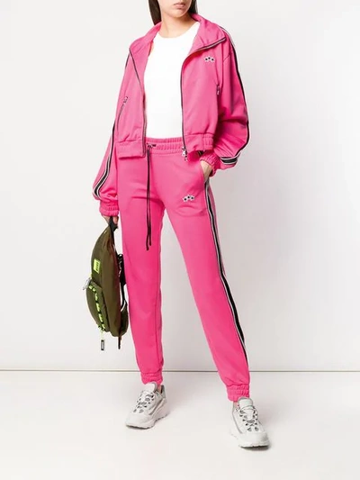 Shop Amiri Track Jacket In Pink