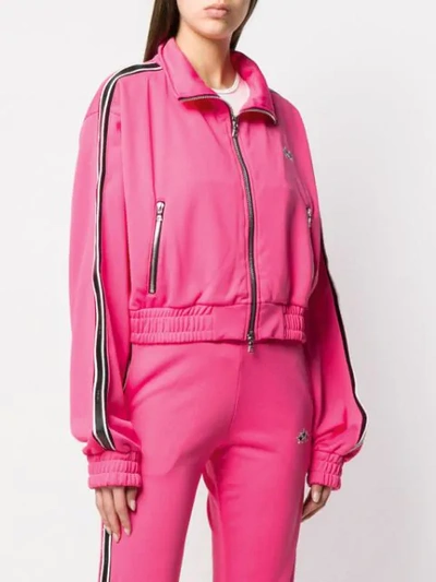 Shop Amiri Track Jacket In Pink
