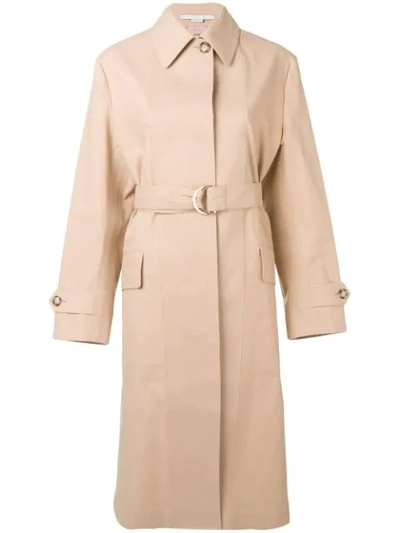 Shop Stella Mccartney Belted Trench Coat In 9730 Desert