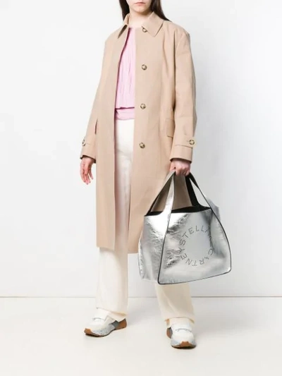 Shop Stella Mccartney Belted Trench Coat In 9730 Desert