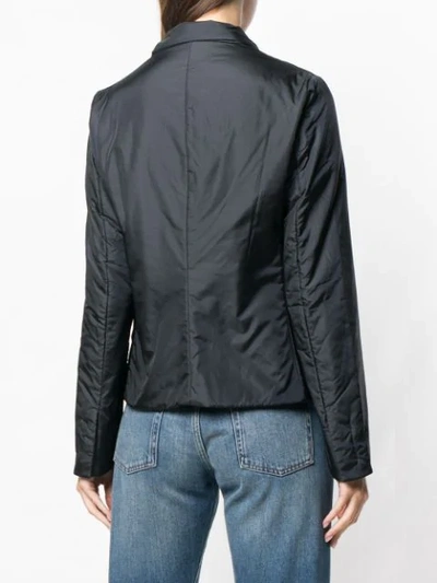Shop Aspesi Fitted Single Breasted Jacket In Black
