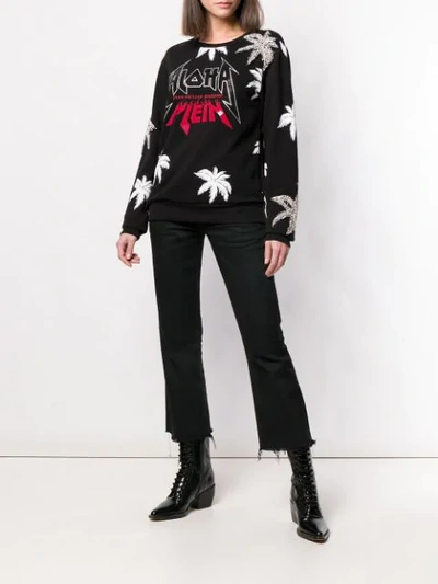 Shop Philipp Plein Sweatshirt Ls Aloha Plein In Black