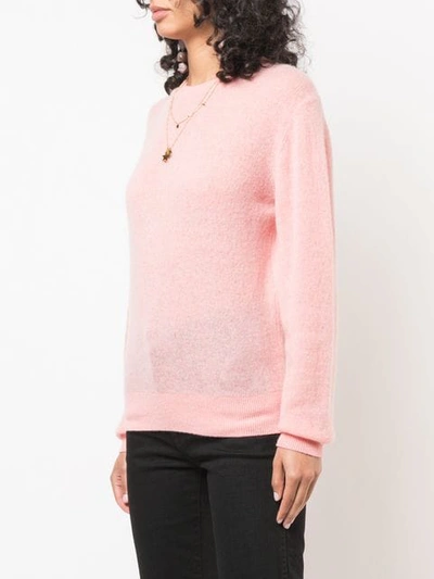Shop Khaite Fine Knit Sweater In Pink