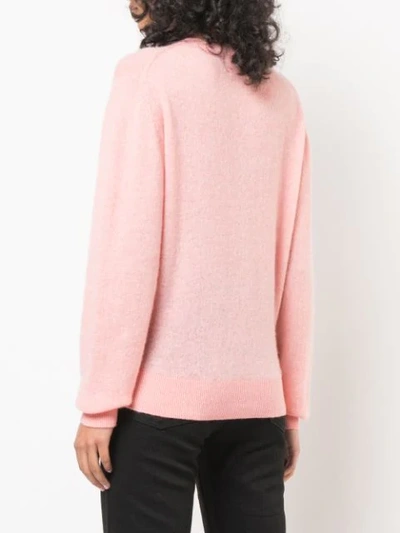 Shop Khaite Fine Knit Sweater In Pink