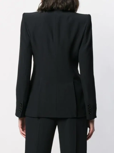 Alexander Mcqueen Upside-down Lapel Jacket In Black