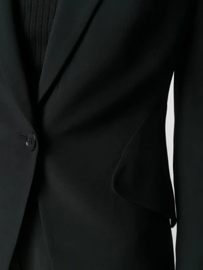 Alexander Mcqueen Upside-down Lapel Jacket In Black