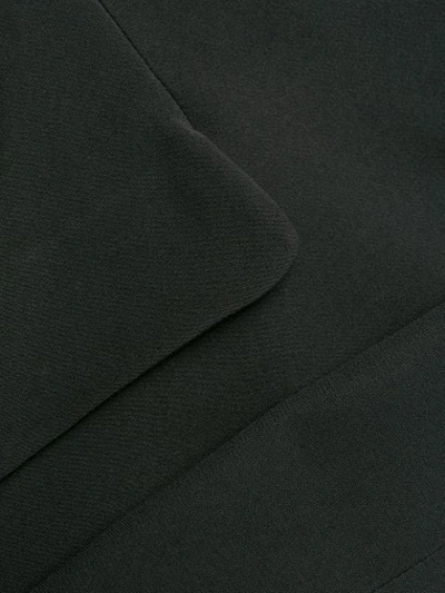 Alexander Mcqueen Upside-down Lapel Jacket In Black
