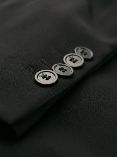 Alexander Mcqueen Upside-down Lapel Jacket In Black