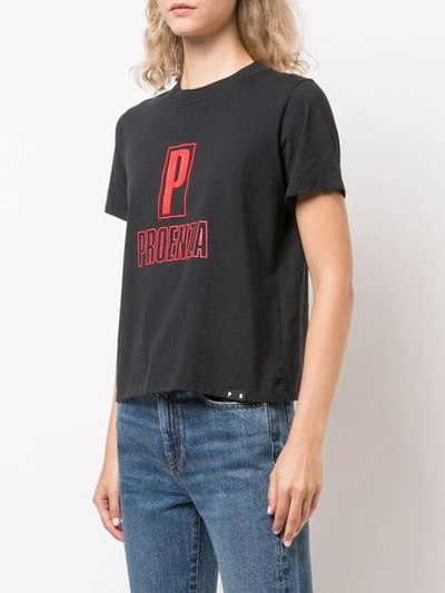 Shop Proenza Schouler Pswl "p" Baby T-shirt In Blackred