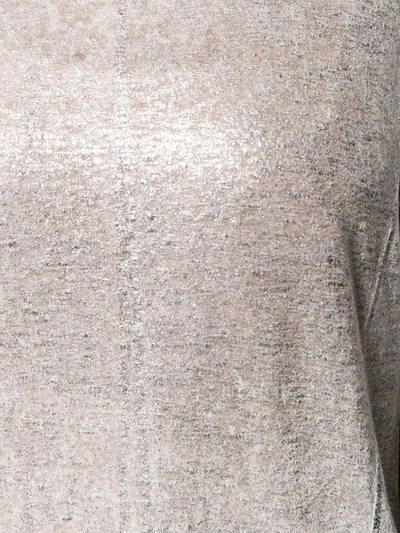 Shop Avant Toi Metallic Effect Vest Top In Grey