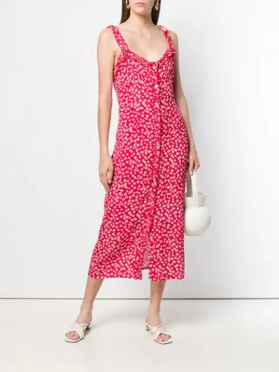 Shop Andamane Long Floral Sleeveless Dress - Red