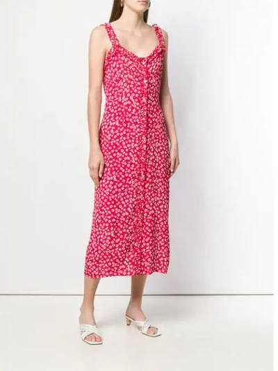 Shop Andamane Long Floral Sleeveless Dress - Red