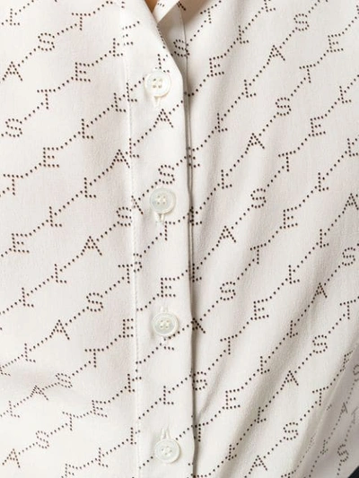 Shop Stella Mccartney Logo Printed Shirt In White