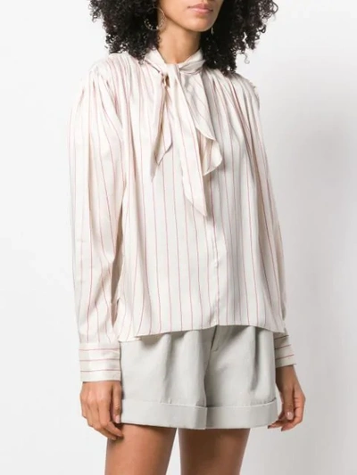 Shop Isabel Marant Demmo Blouse In Neutrals