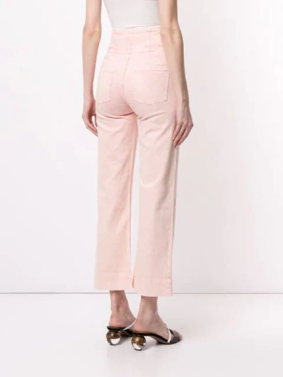 Shop Ulla Johnson Hose Mit Hohem Bund In Pink