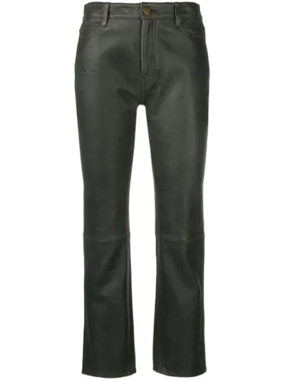 Shop M.i.h Jeans Daily Cropped Trousers In Black