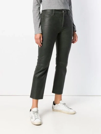 MIH JEANS DAILY CROPPED TROUSERS - 黑色