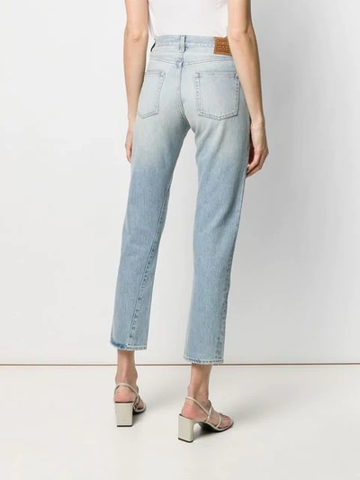 Shop Totême Cropped Slim Jeans In Blue