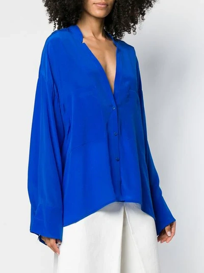 Shop Christian Wijnants Taia Shirt In Blue