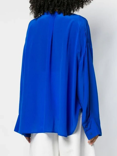 Shop Christian Wijnants Taia Shirt In Blue