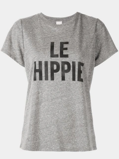 Shop Cinq À Sept Le Hippie T-shirt In Heather Grey/black