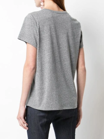 Shop Cinq À Sept Le Hippie T-shirt In Heather Grey/black