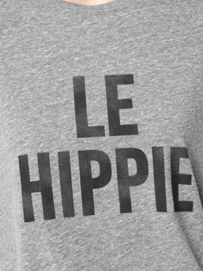 Shop Cinq À Sept Le Hippie T-shirt In Heather Grey/black