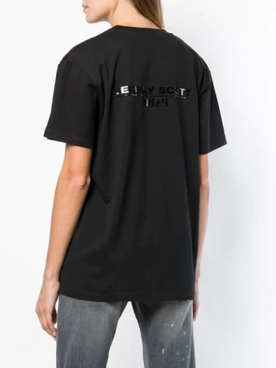 Shop Jeremy Scott Printed T-shirt - Black