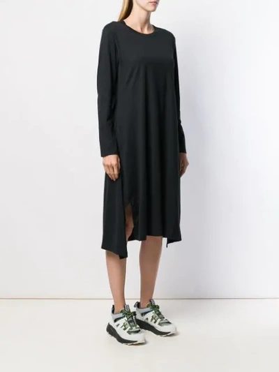 Shop Y-3 Side Stripe Dress In Black