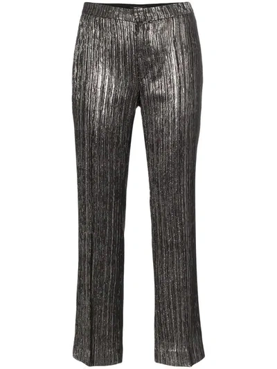 Shop Isabel Marant Denlo Textured Trousers - Black