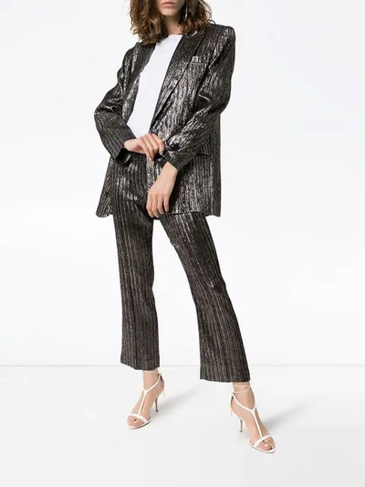 Shop Isabel Marant Denlo Textured Trousers - Black