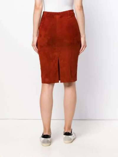 Shop Stouls Gilda Pencil Skirt - Red