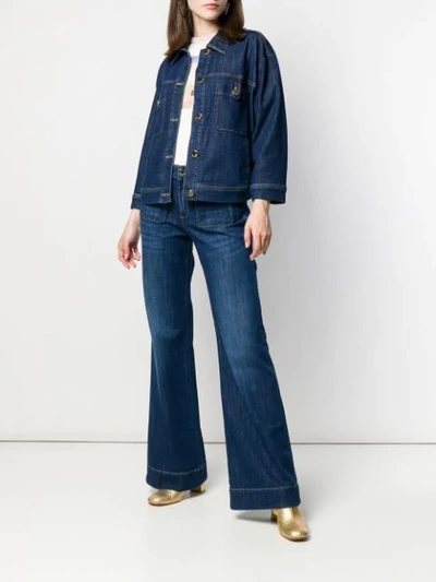 Shop L'autre Chose Flared Jeans In Blue
