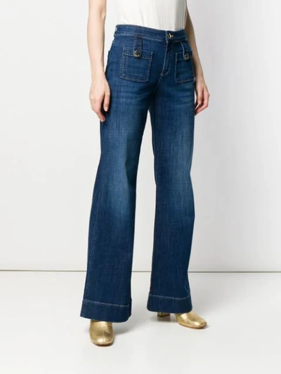 Shop L'autre Chose Flared Jeans In Blue