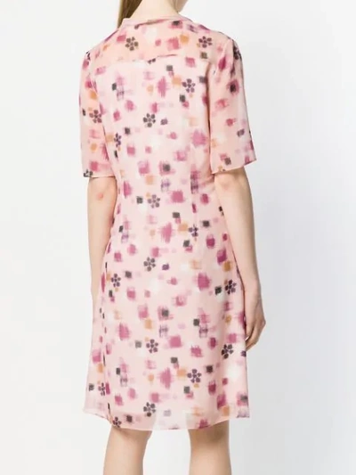 Shop Kristina Ti Geometric Print Mini Dress In Pink