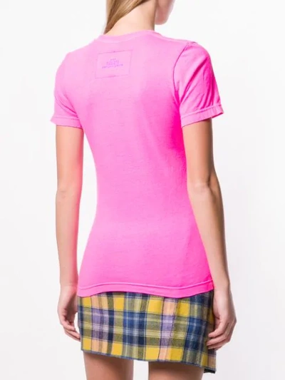 Shop Marc Jacobs Logo Print T-shirt In Pink