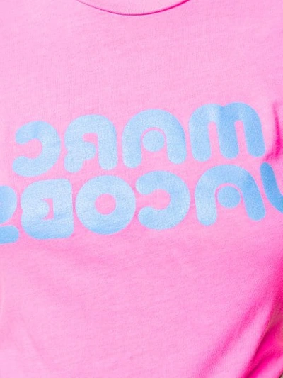 Shop Marc Jacobs Logo Print T-shirt In Pink