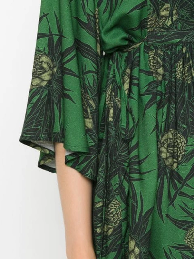 Shop Andrea Marques Printed Blouse In Green