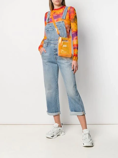 Shop Citizens Of Humanity Cropped Dungarees - Blue