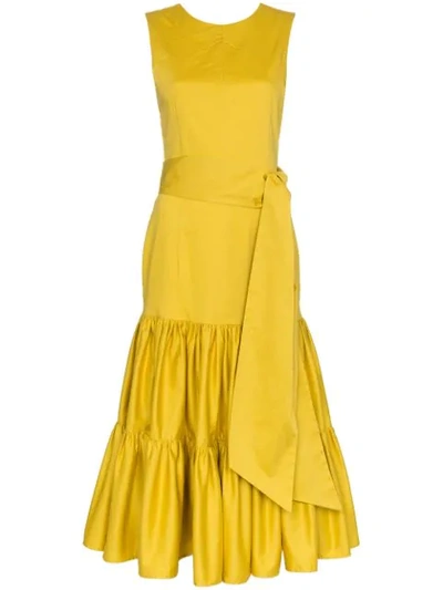 Shop Cult Gaia Maeve Sleeveless Tiered Dress - Yellow