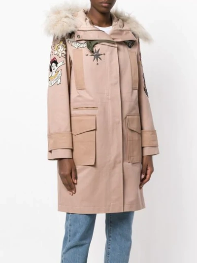 embroidered parka