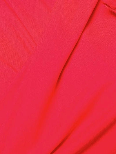 Shop Versace Wrap Around Bodysuit In Red