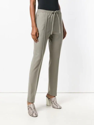 Shop Joseph Tapered Trousers In Green