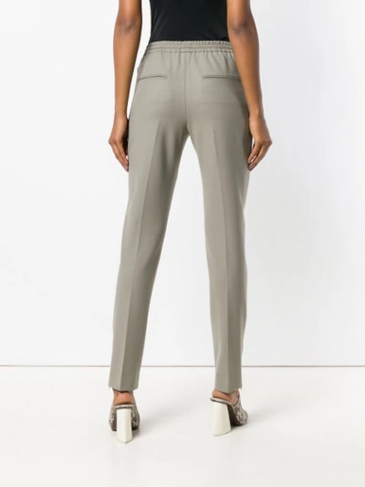 Shop Joseph Tapered Trousers In Green
